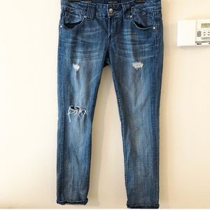 Vigoss Studio Thompson Roll Skinny Ripped Jeans